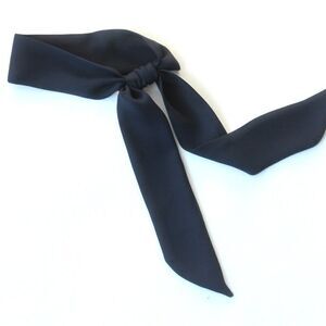 ‎Navy Chiffon Silk Neckerchief